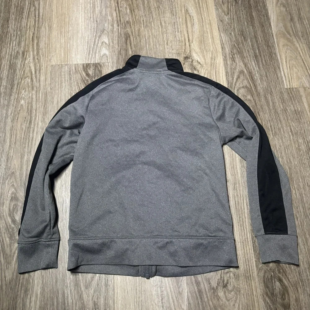 Nike‎ Air Jordan Jumpman Boys Sm 8-10yrs Long Sleeve full Zip Jacket Gray Black